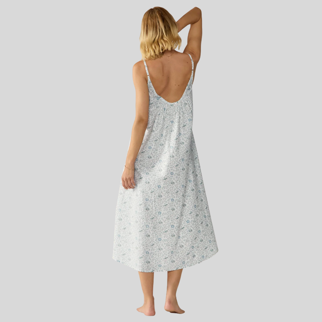 Coyuchi - Isla Organic Cotton Night Dress in Tidal Meadow2.png