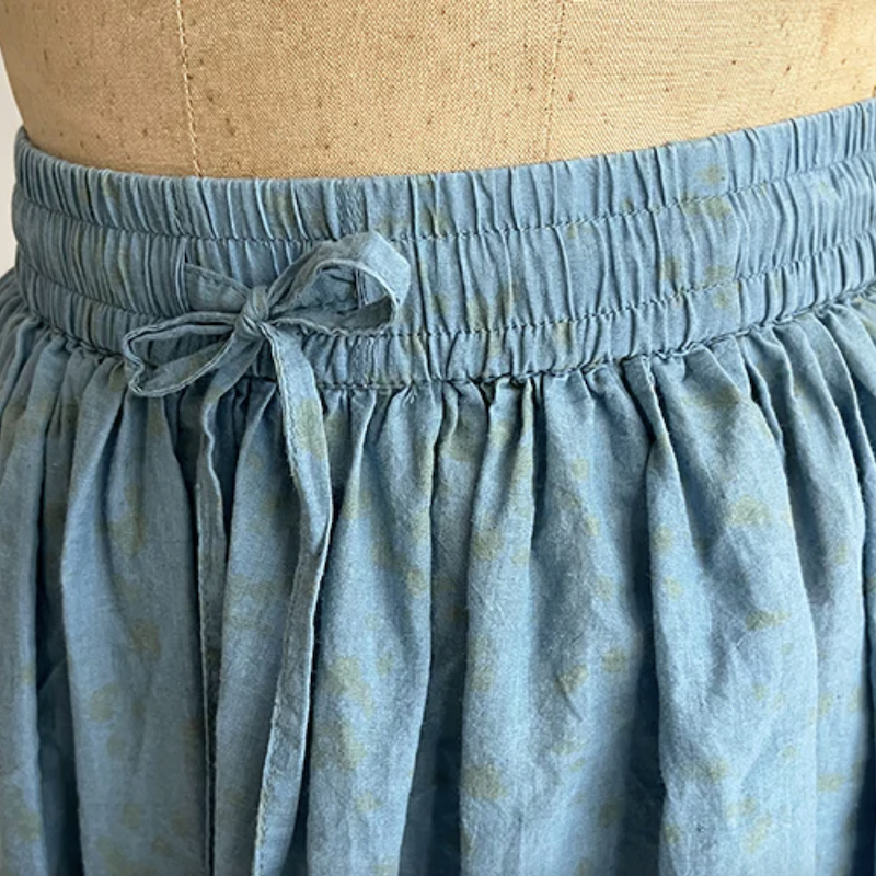Auntie Oti - Indigo Print Skirt-1.png
