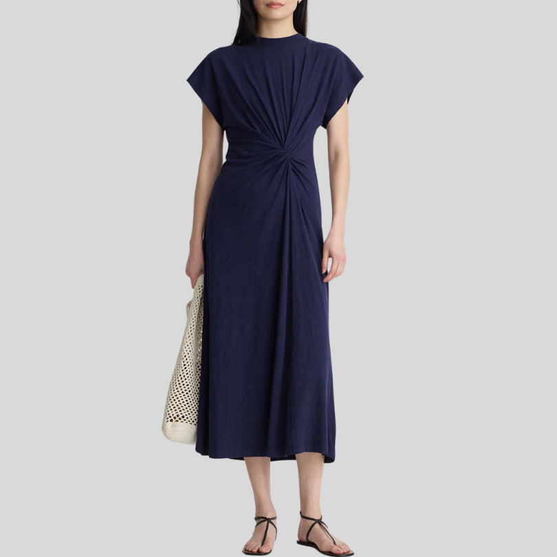Apiece Apart - Volta Twist Dress in Navy