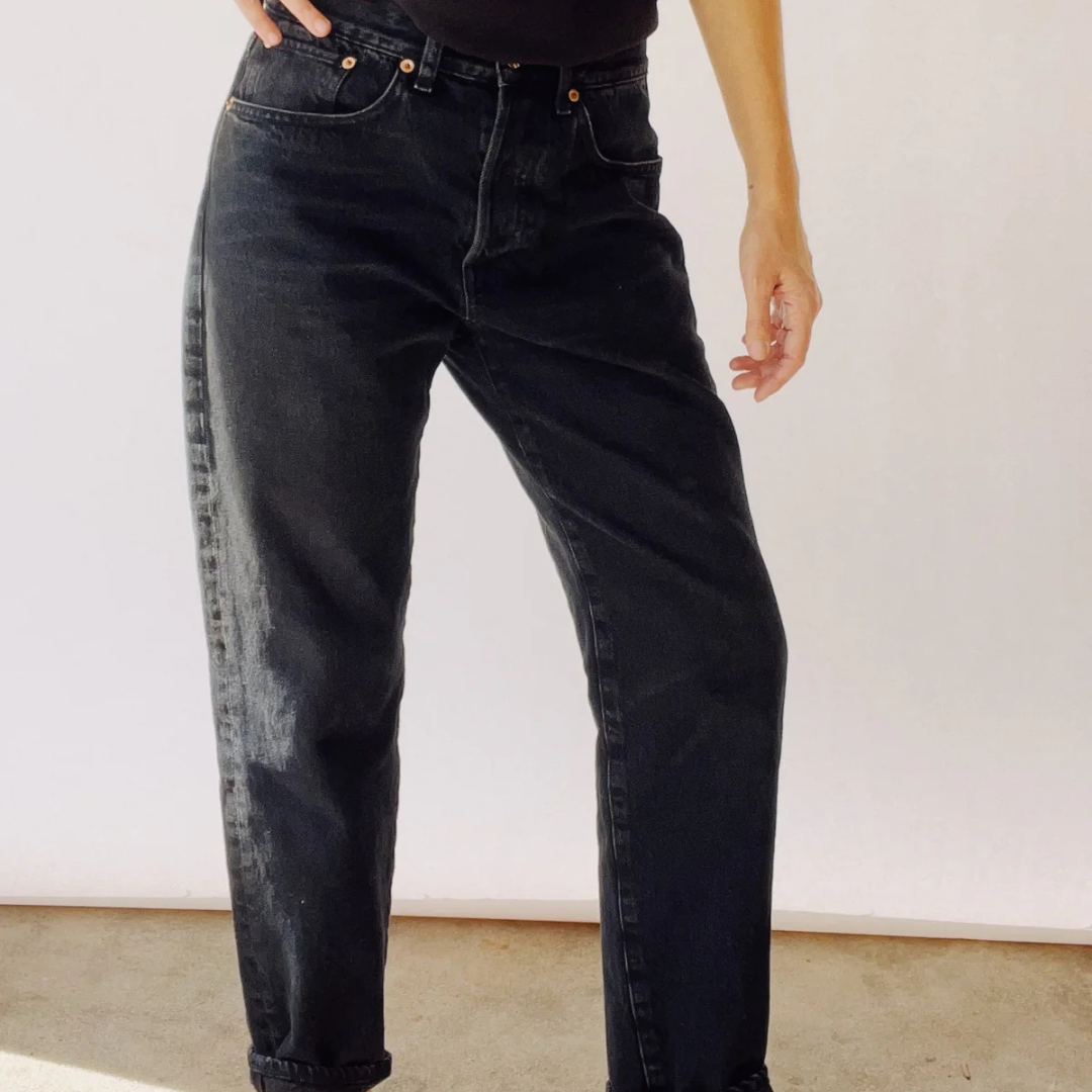 Hey Gang - Loose Crop Jeans in Washed Black2.png