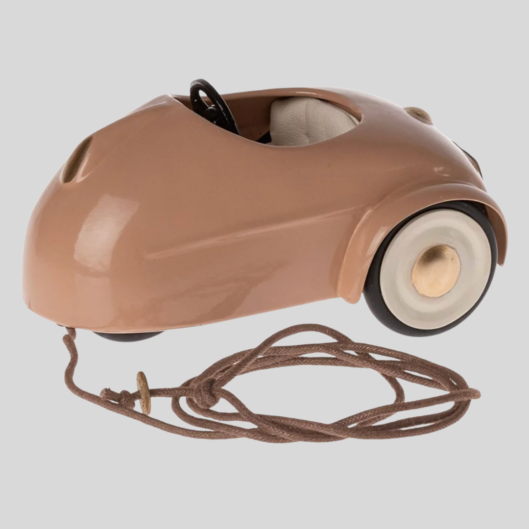 Maileg- Mouse Car in Dark Powder