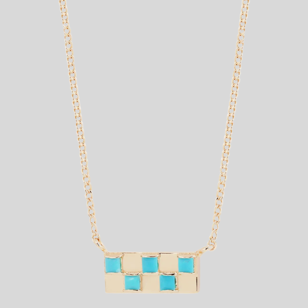 Studio Grun - Chess Necklace in Turquoise.png