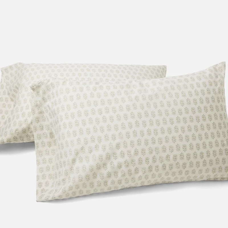 Seafoam Chrysanthemum-percale-pillowcases-coyuchi-boscos-mercantile.jpg