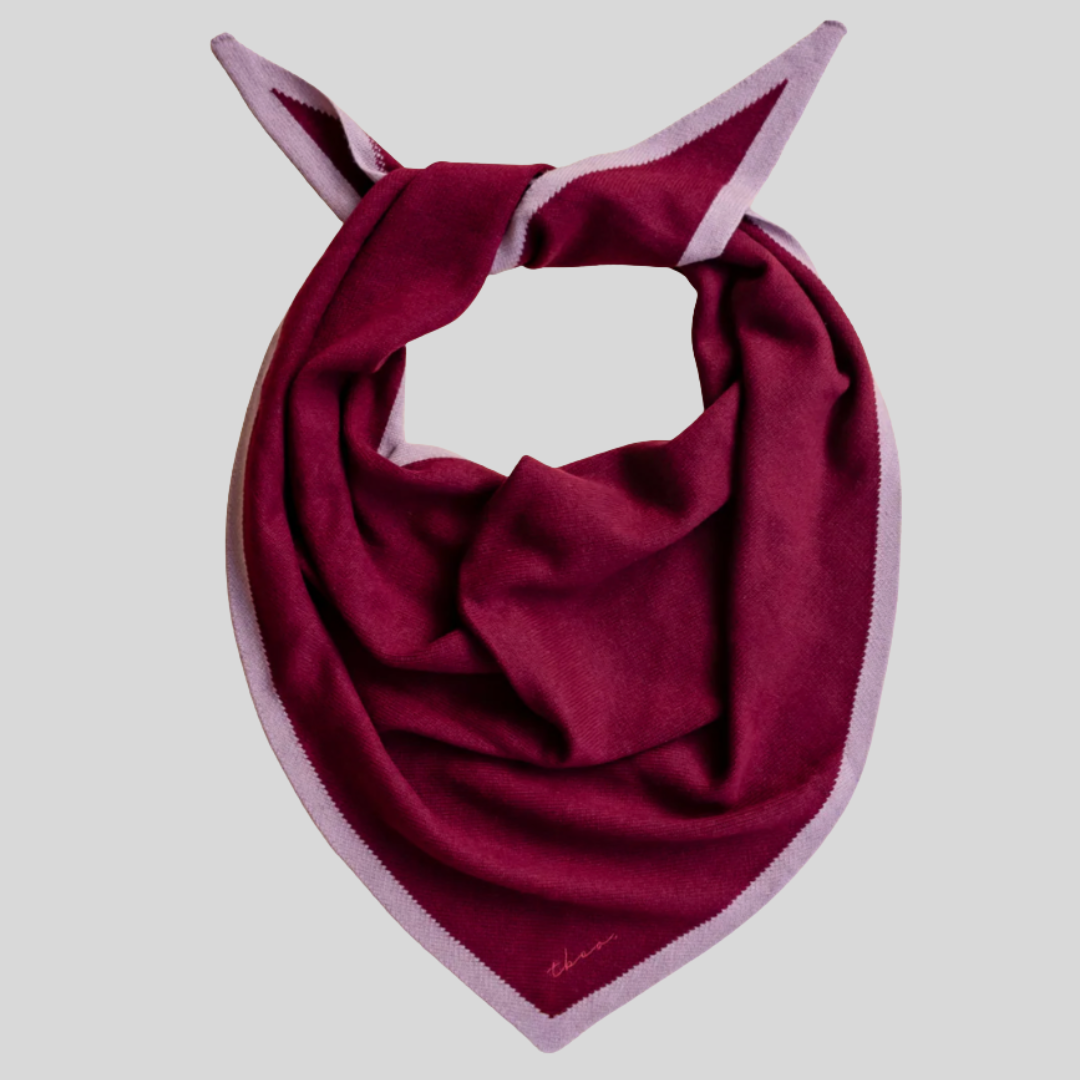 TBCO Large Merino Triangle Scarf in Burgundy and Lilac2.png