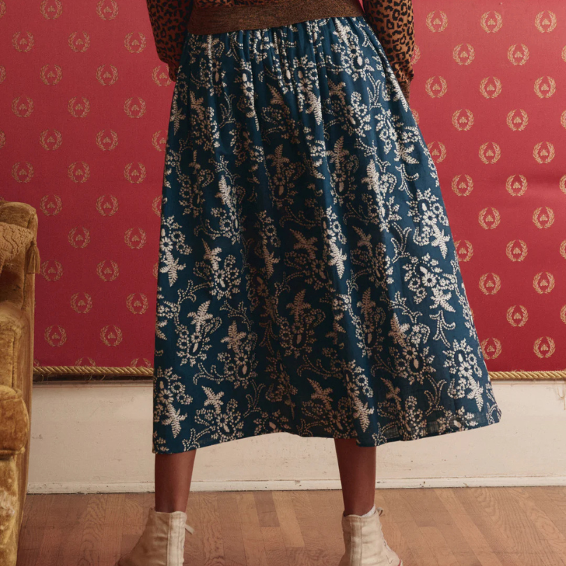 the-great-viola-skirt-indigo-bandana-Boscos-mercantile.png