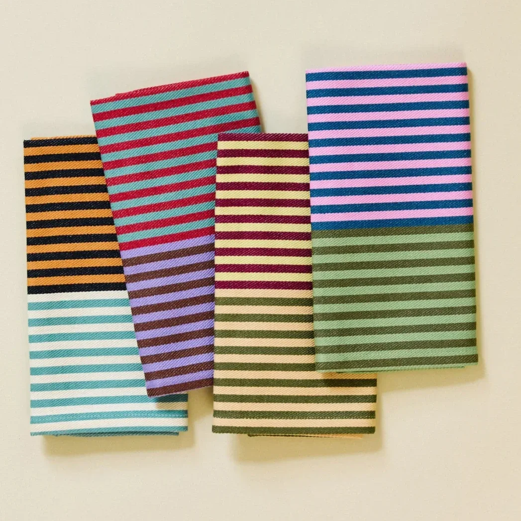Dusen Dusen - Duo Stripe Napkins (Mixed Set of 4)