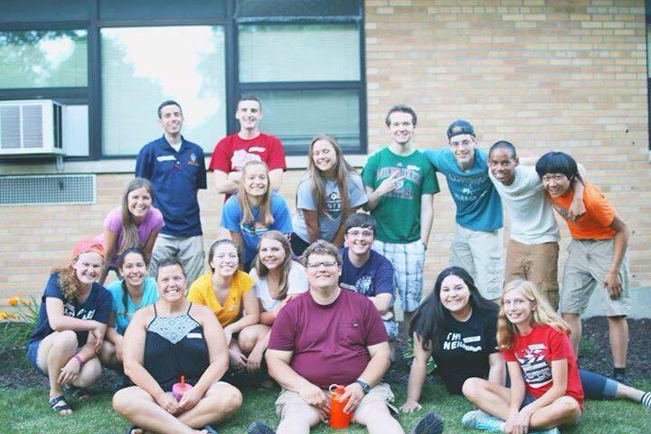 Kristin and the group from Sacred Hearts in Sun Prairie on Love Begins Here this past summer.