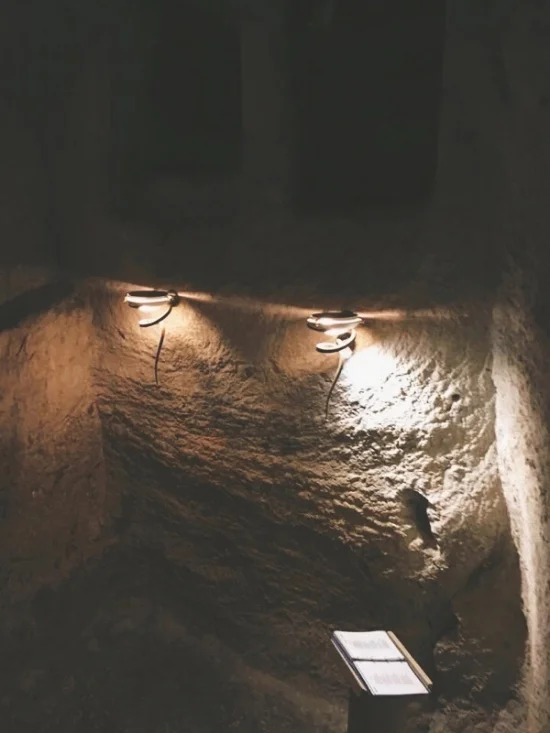The pit that Jesus would have been held in before His crucifixion on Good Friday. 