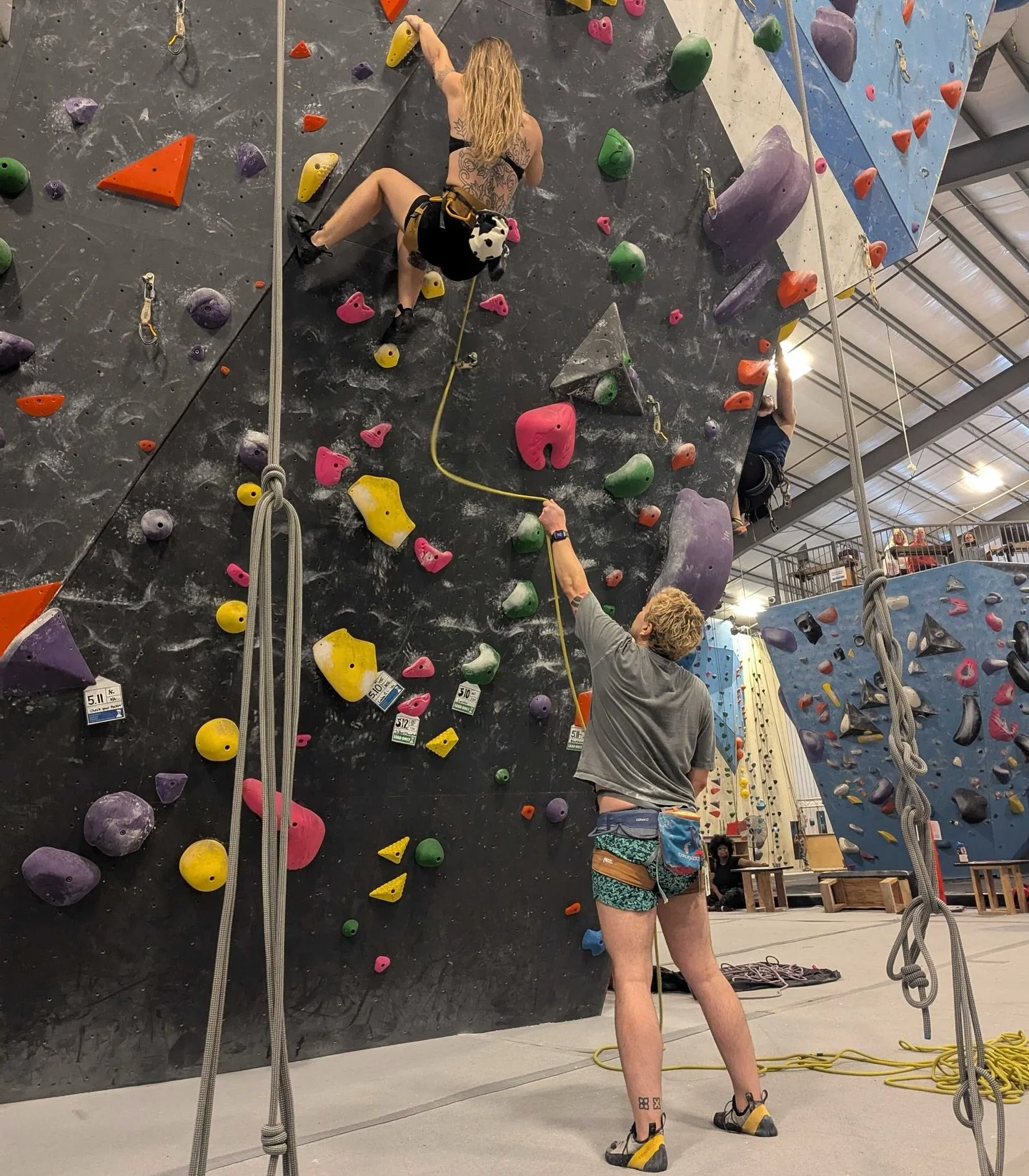 It&rsquo;s a rainy day, RVA! Come in and get some time on the wall! #rva #climbon #bouldering #lead #toprope #gymsesh