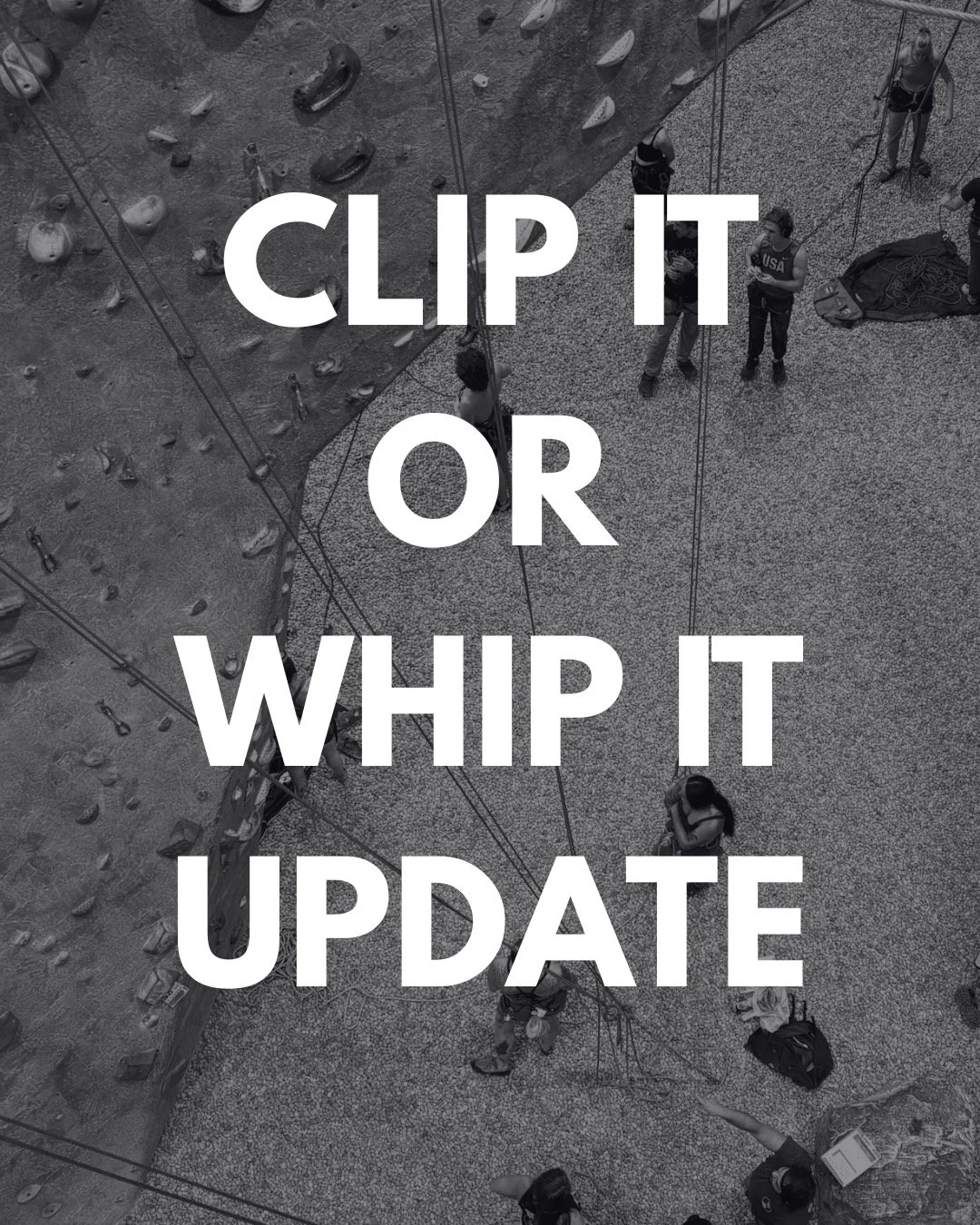 Due to the potential for a snowstorm this weekend, we've made the decision to postpone Clip It or Whip It to Saturday, January 31, at the RICHMOND gym. Both sessions have now been combined into one, starting at 3:30 PM. All current participants have 