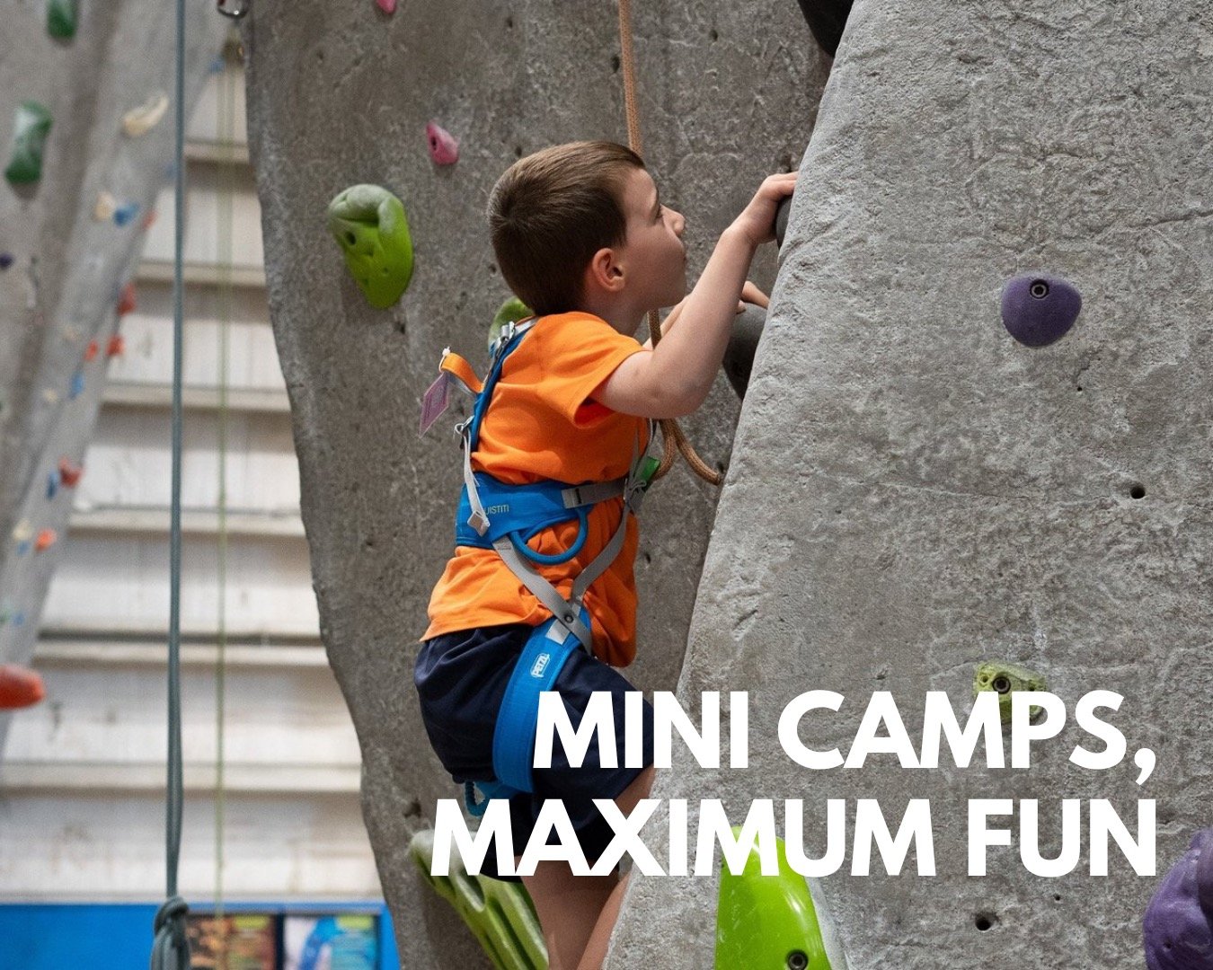 Looking for last-minute spring break plans for the kids? We've got you covered 💪 We've got Mini Camp dates available March 9-13 and April 1-3. 

Designed for kids ages 6 to 11, our experienced staff are here to provide super fun, active care on the 