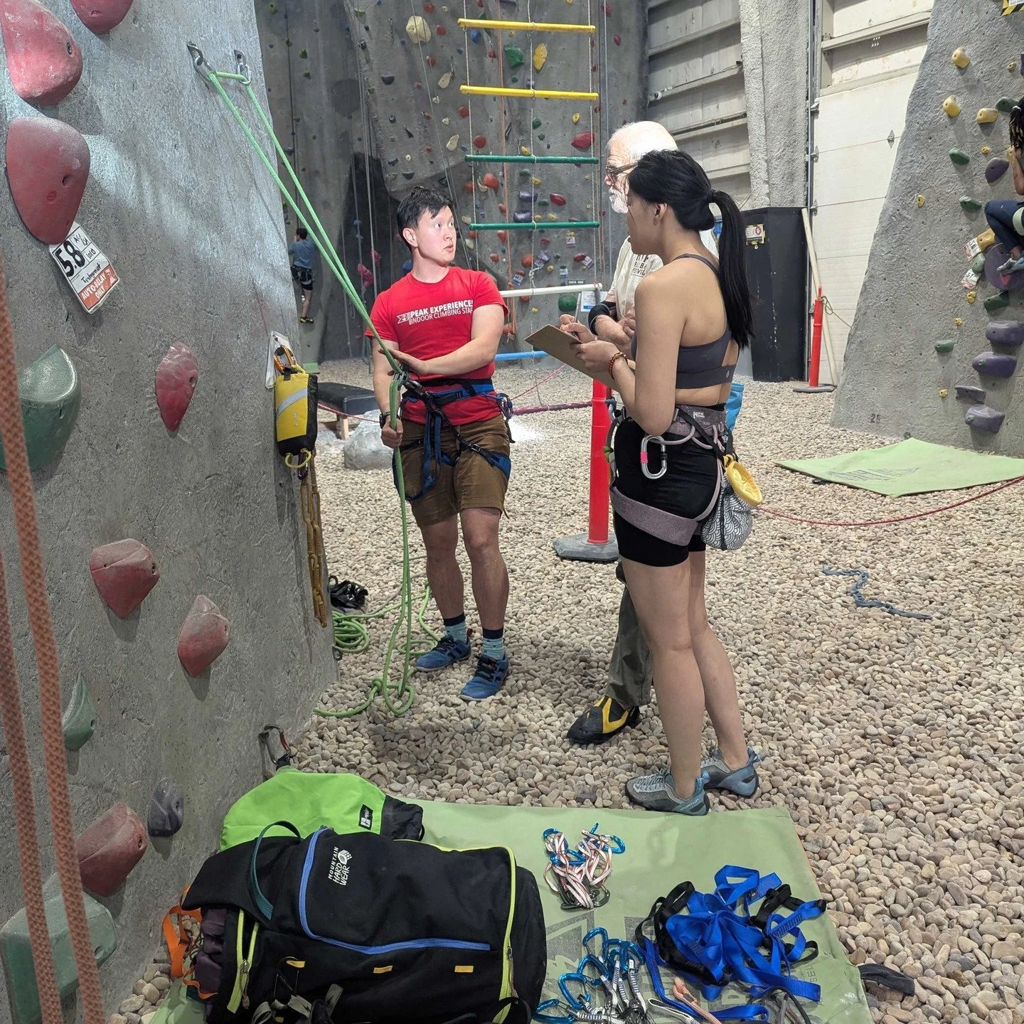 Our Gym to Crag: Rappelling class last was a success! Instructor Victor led participants through the essentials of rappelling, including set-up, back-ups, and using various devices. If you missed out, don't worry&mdash; we're holding another session 