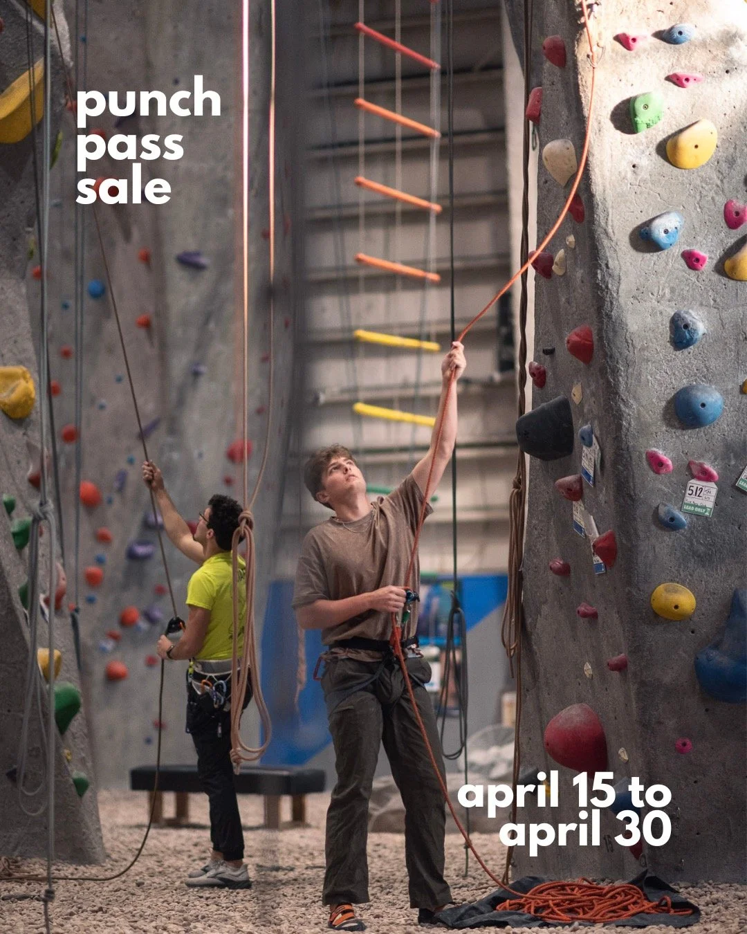 Another punch pass sale⁉️ That's right&mdash; we're bringing it back until the end of April. Get 6 punches for the price of 5, or get 12 for the price of 10! Stock up and set yourself up for a summer of sends 🌞 Catch ya in the gym~ 

#peakexperience