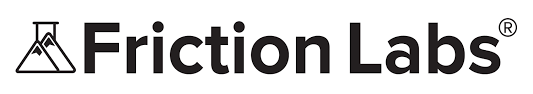 Friction Labs logo with text and mountain icon
