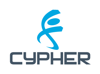 Cypher logo featuring a stylized letter 'C' and the word 'CYPHER' beneath it.