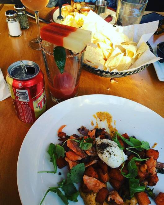 Smoked Trout & Sweet Potato Hash
