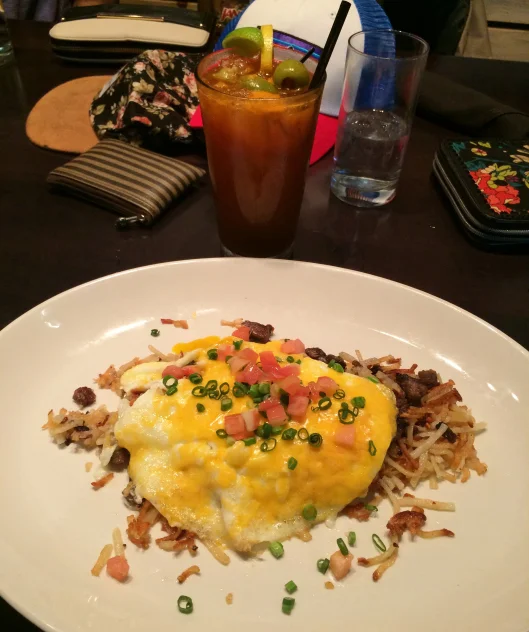 BBQ Hash and Bloody Mary at Smoke Modern Barbeque.
