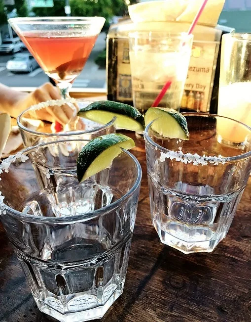 Free tequila shots for guessing what meat was in the "secret" taco.
