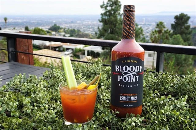 GIVEAWAY! 🌞🌞 Summertime Sundays mean @bloodypointmixingco Bloodies! 🍅🍅I am loving all of Bloody Point Mixing Co.'s repertoire of mixes- especially their REMEDY MARY which contains caffeine + B12. 🤙🤙Everyone needs some pep in their step on those