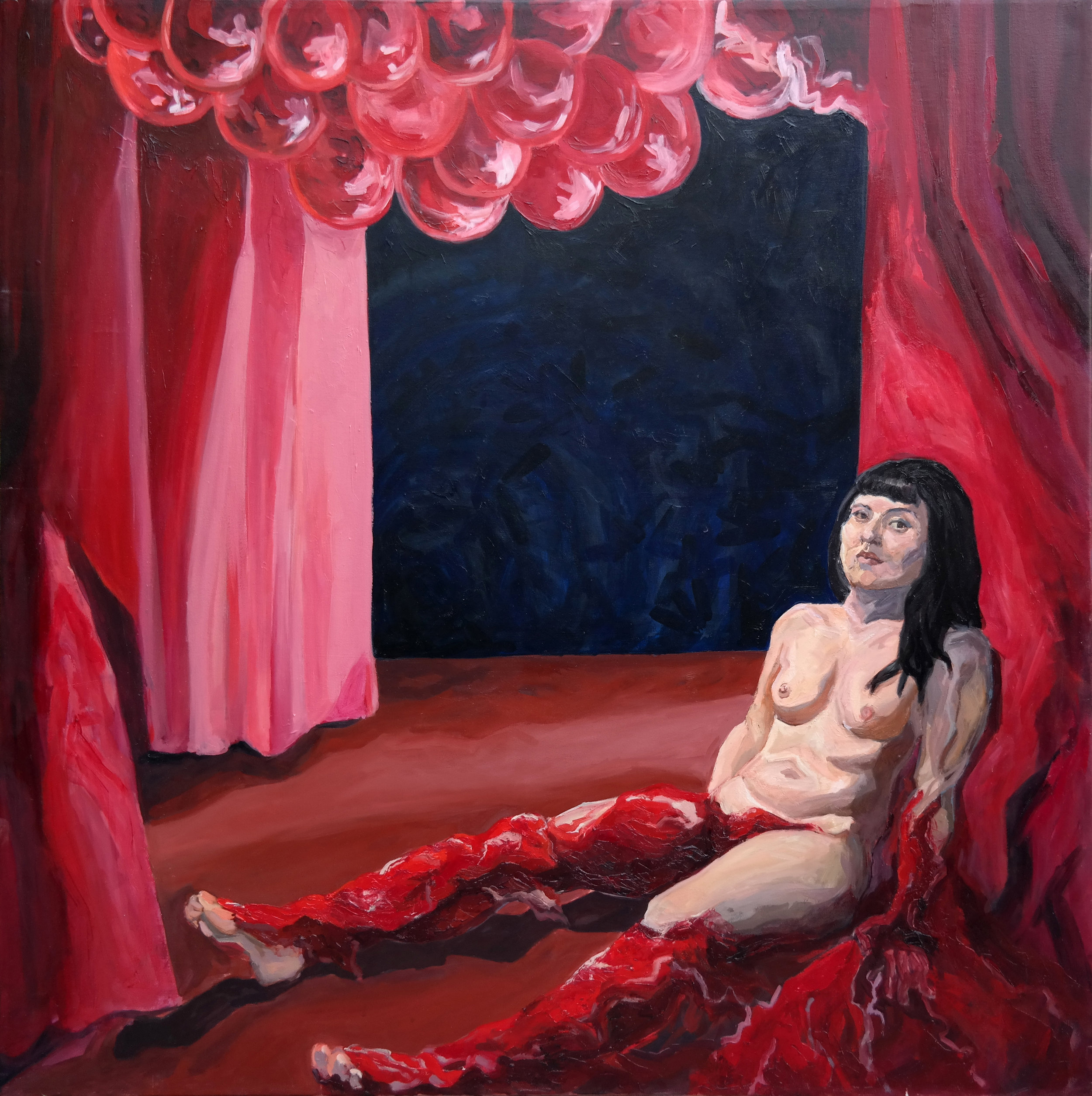 14. The Meat Girl, 2014, Oil on Canvas, 48”x48”.JPG