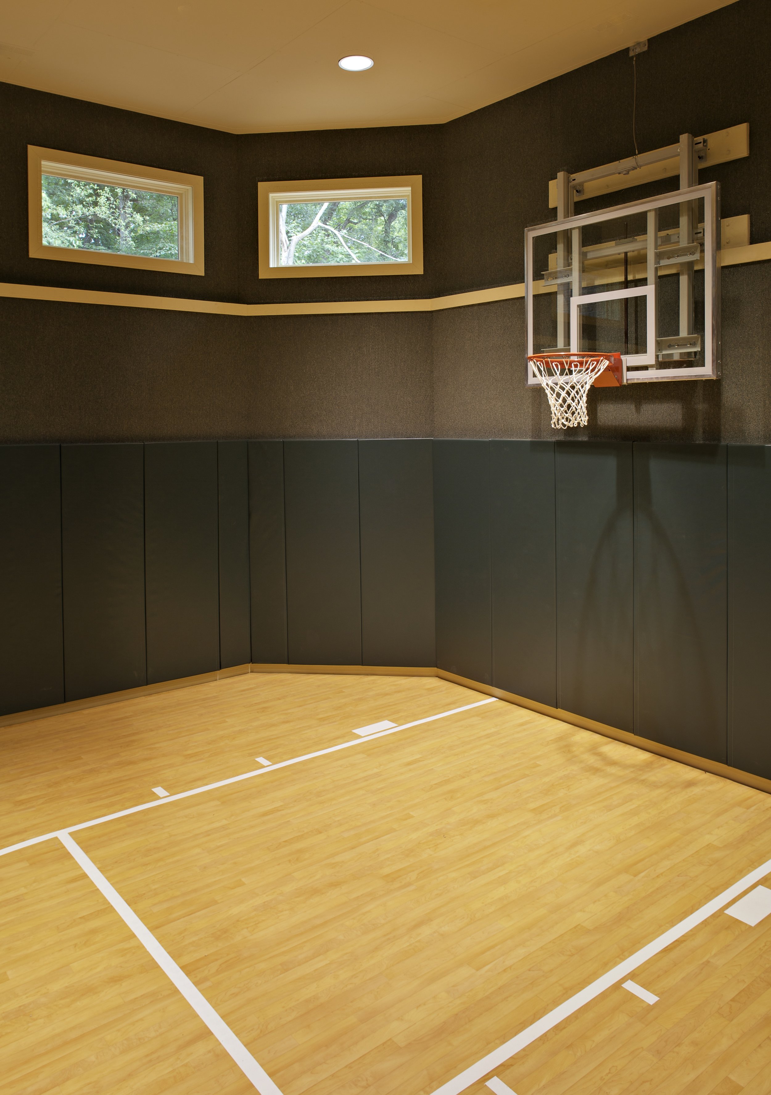 Custom Indoor Sports Court Home Addition by Southampton Builders in  Naperville IL.