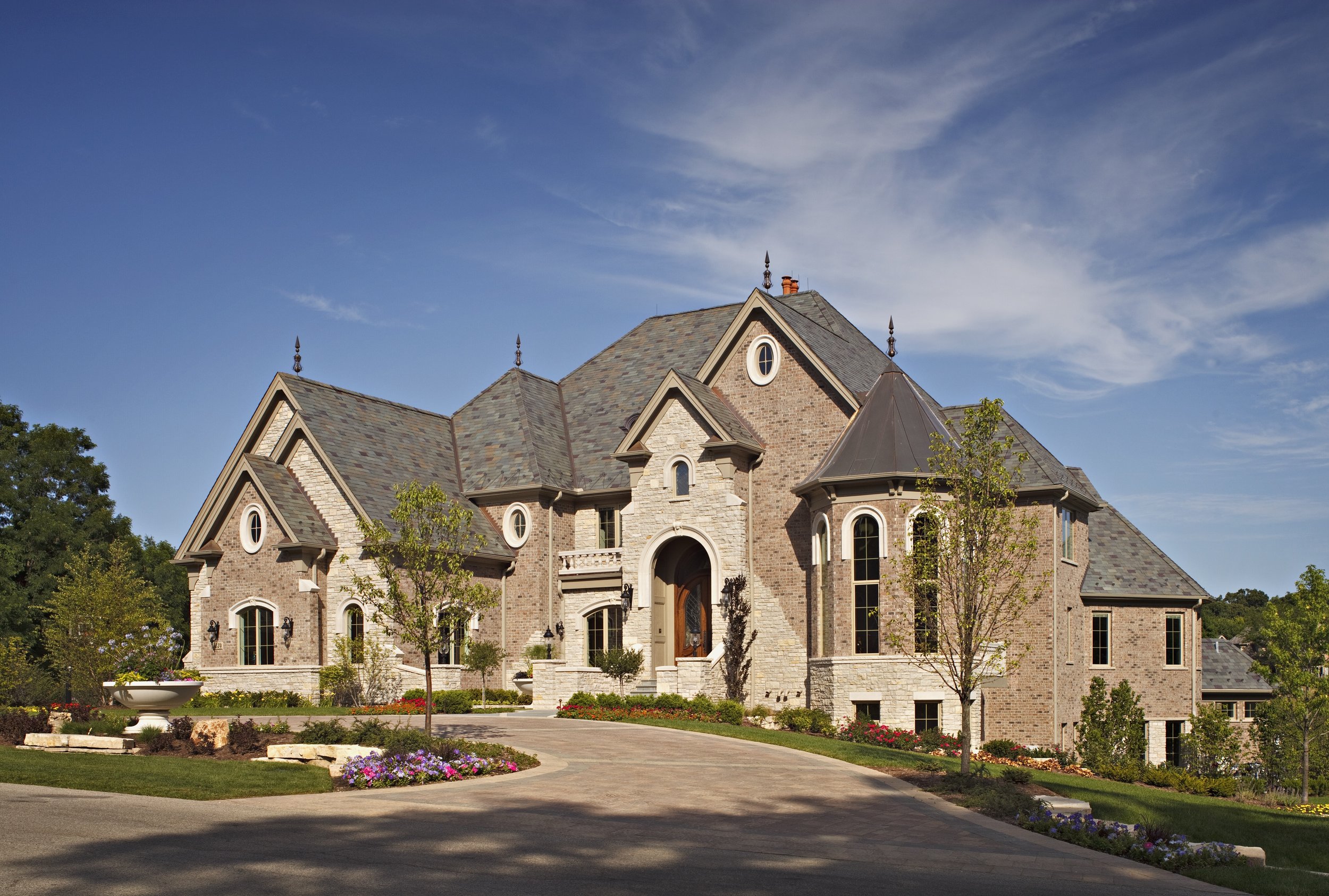 Custom Manor Home in Northern Illinois by Southampton Builders LLC. 