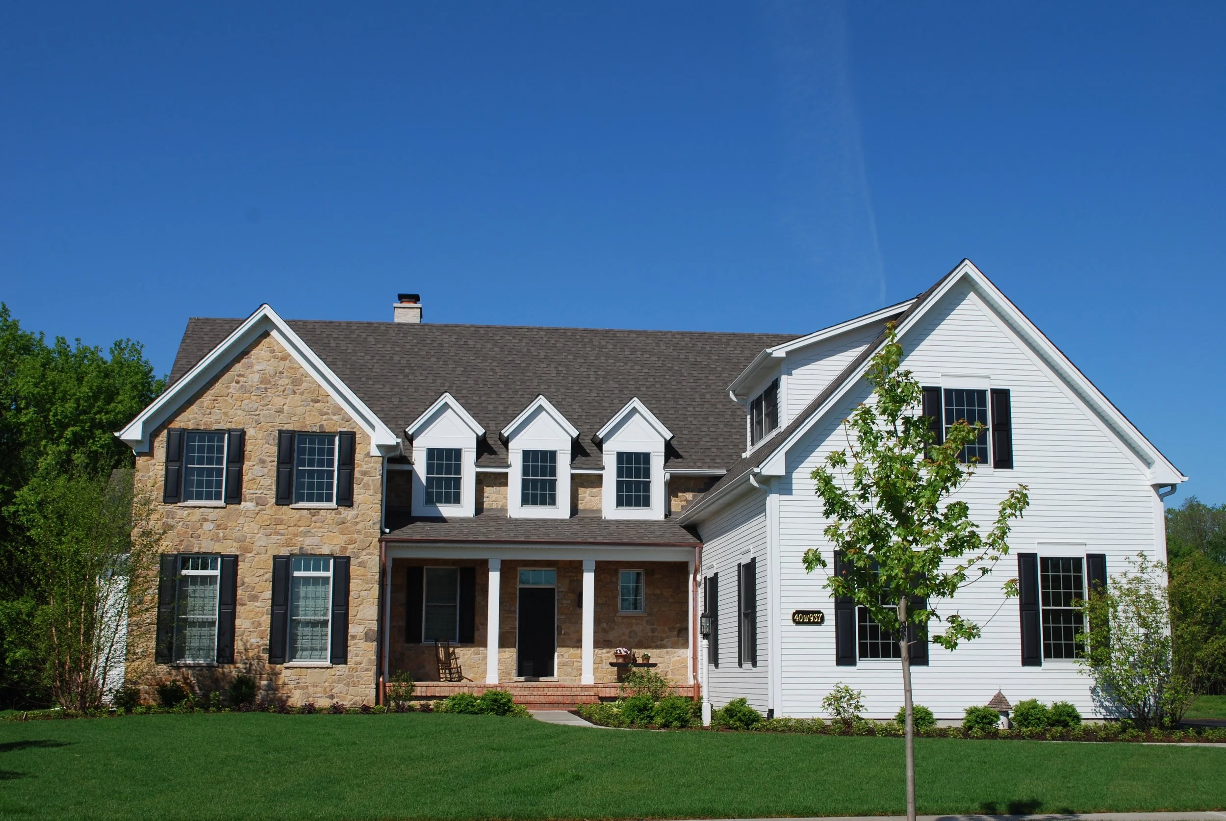 Custom Designed Home in Fox Creek to Replicate East Coast Farm House. People think it is an Original Farmhouse!