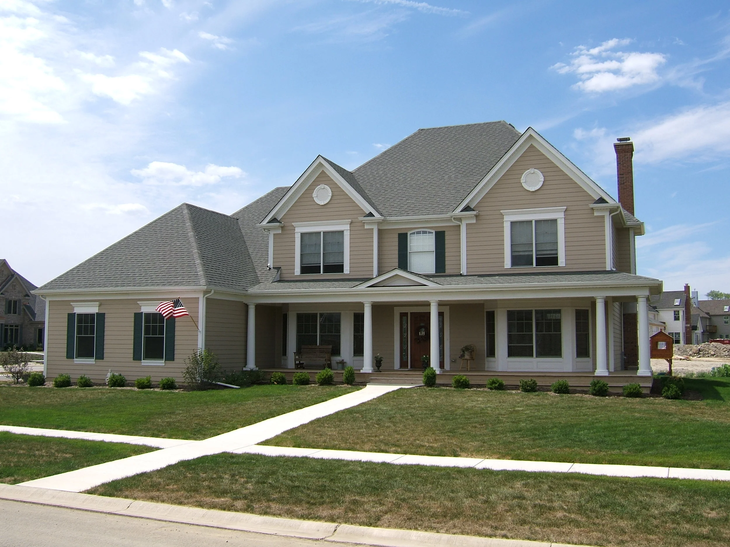 Front Wrap Around Porch in Fox Creek Subdivision in St. Charles IL 60175