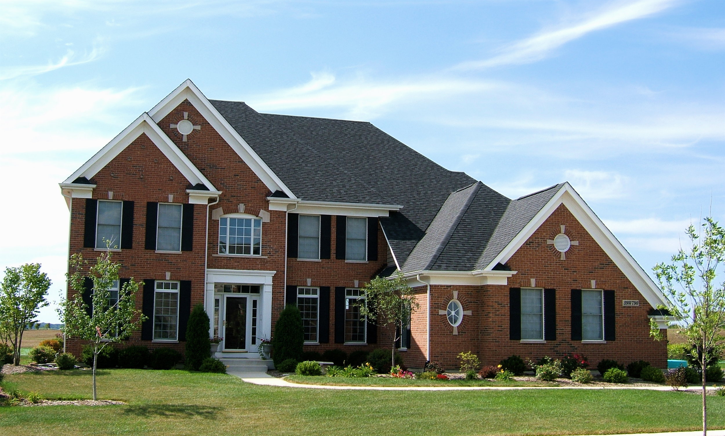 Georgian Exterior Custom Home in Fox Mill St. Charles IL 60175 Campton Hills