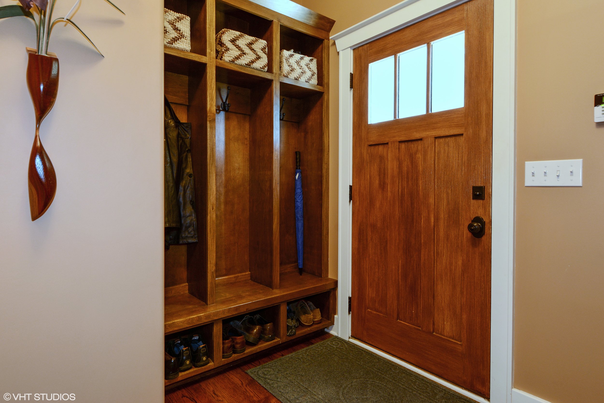 Back Door Lockers in this St. Charles IL Custom Home
