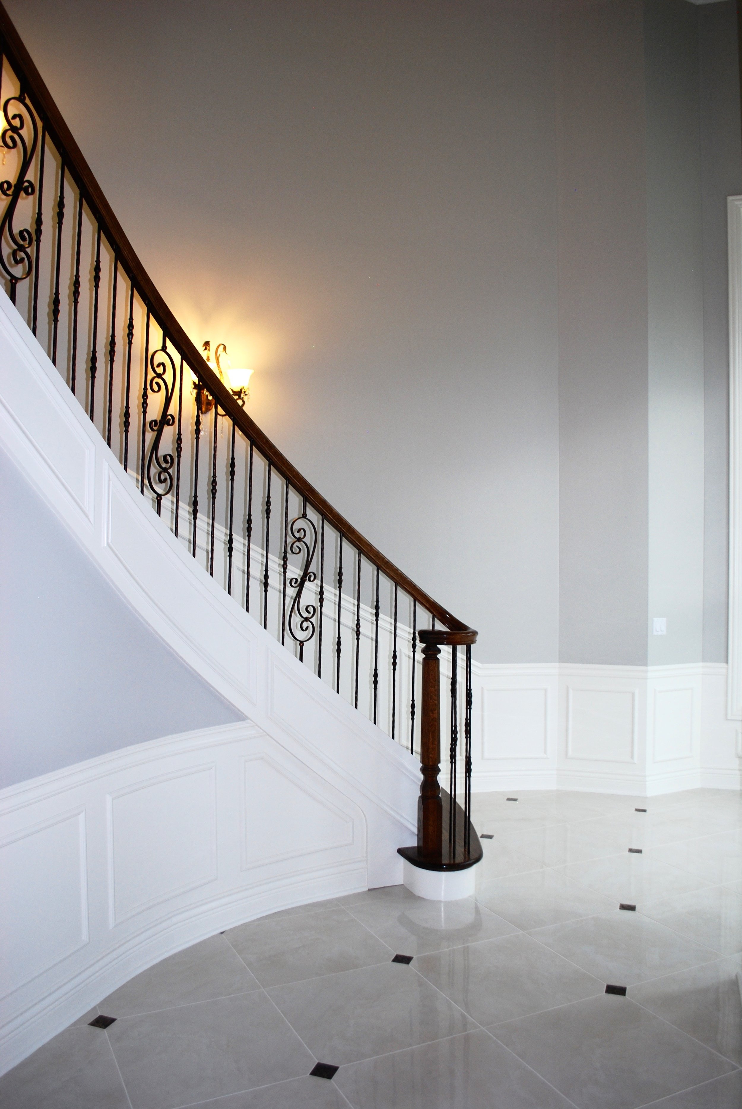 Dramatic Staircase in Custom Naperville Home