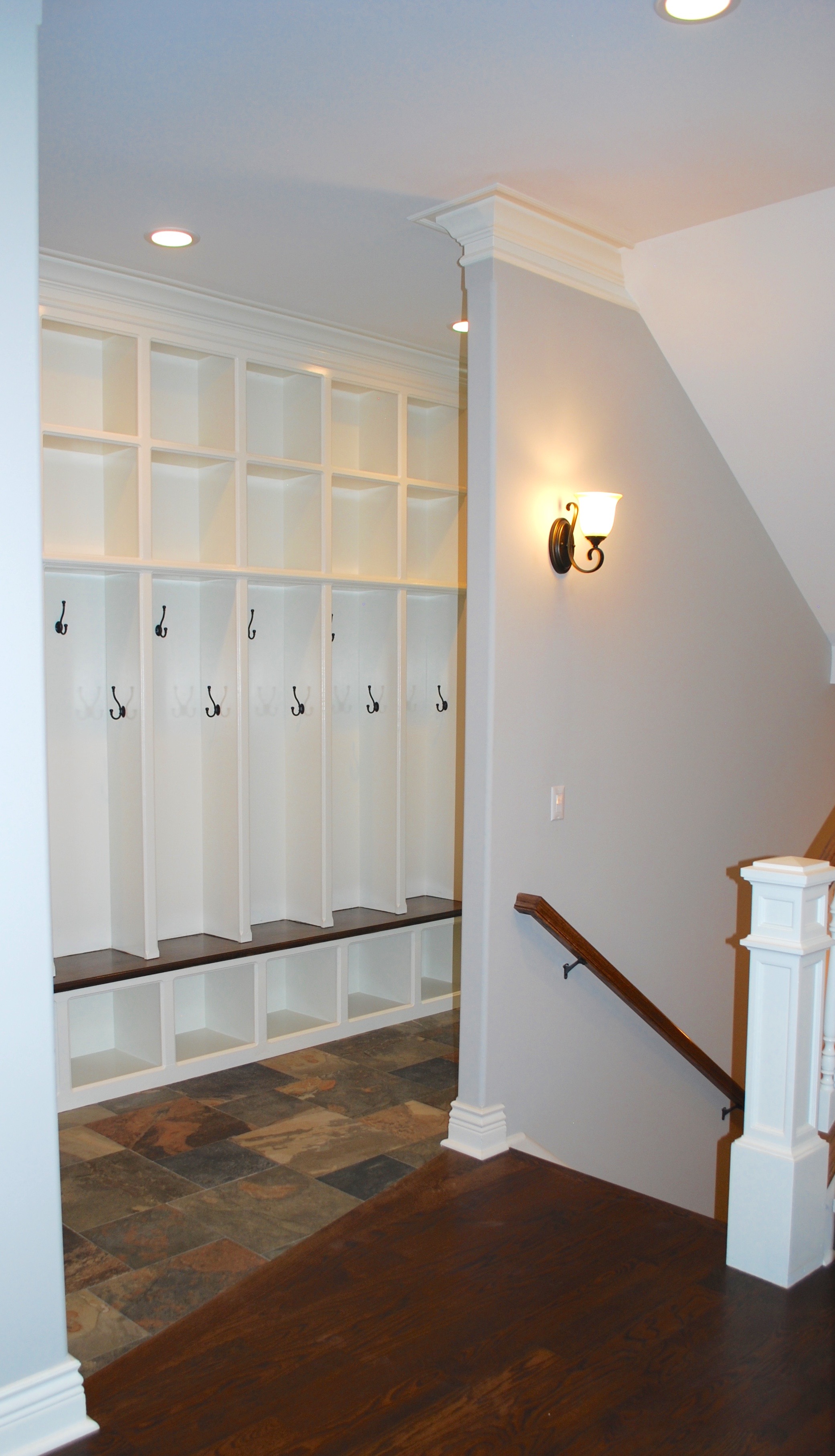 Back Stairs in Mudroom