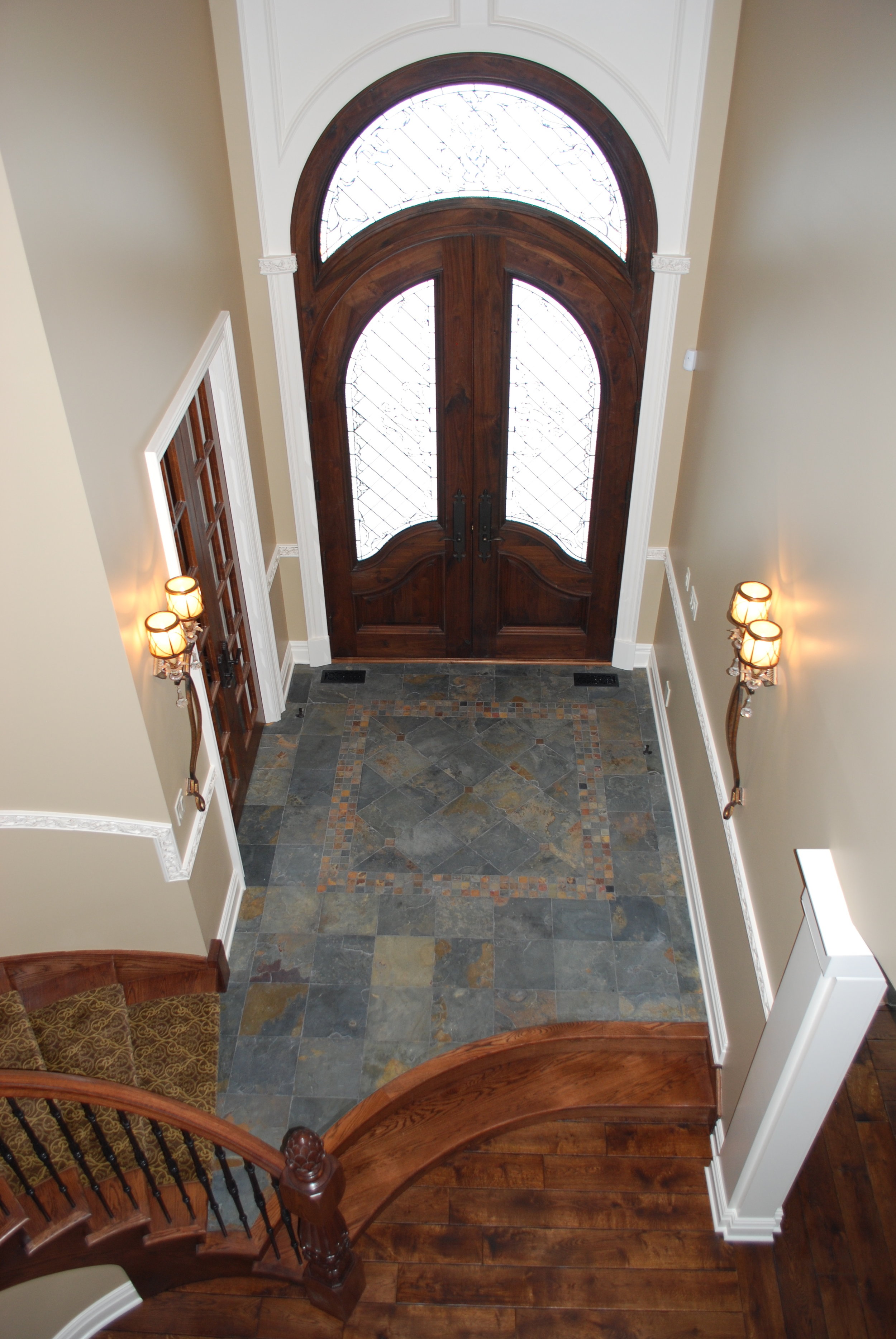 Slate Flooring Entry in Castle Home