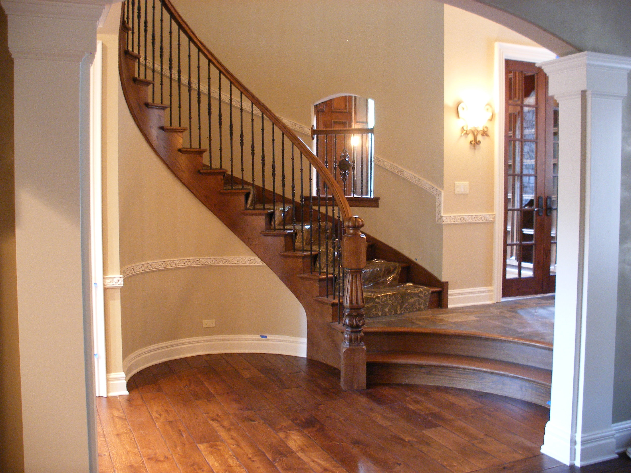 Curved Foyer Staircase