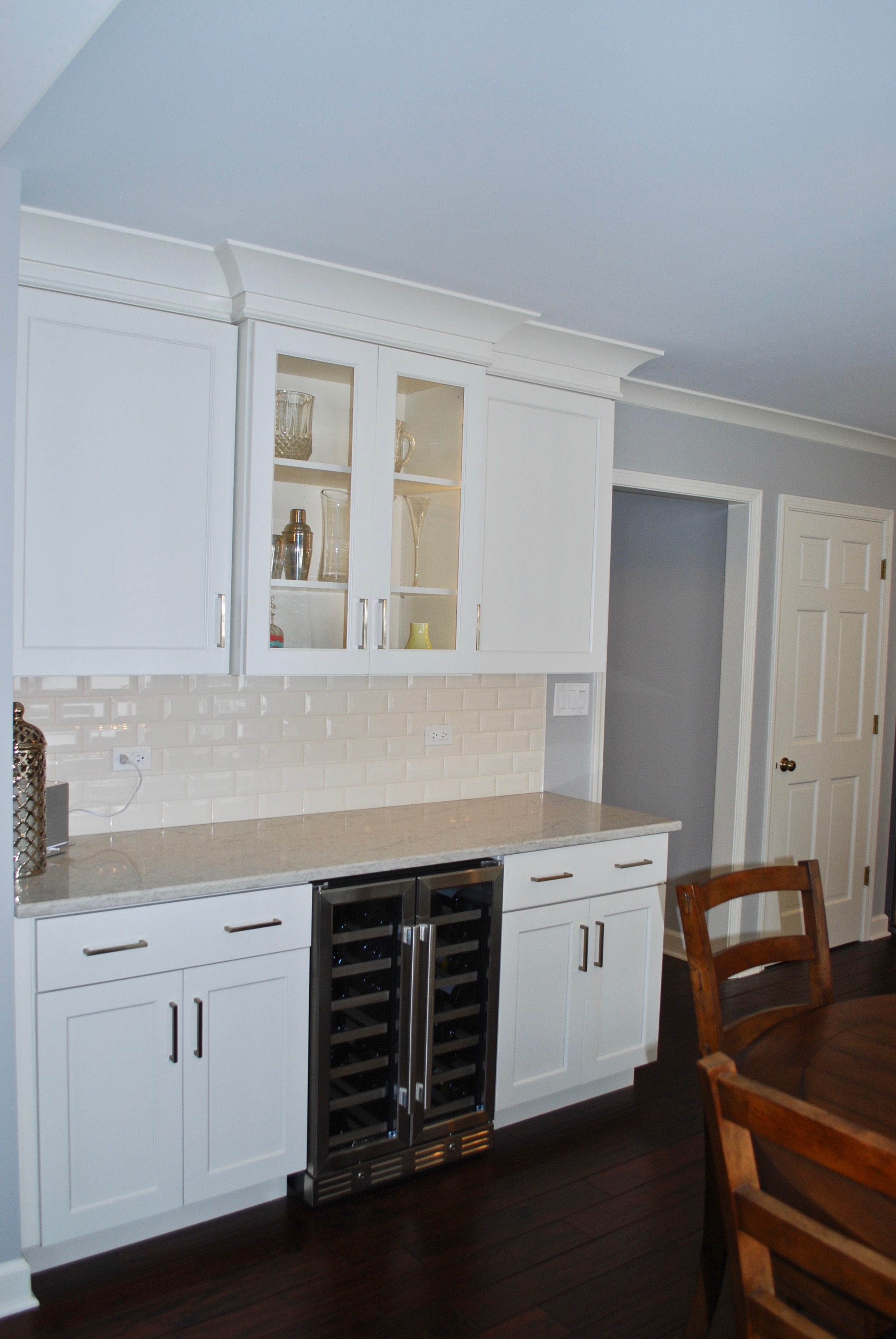 Wine Bar Added in Kitchen Remodel 