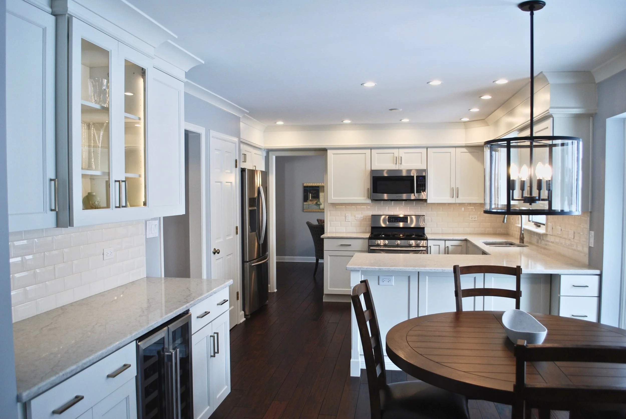 Geneva Kitchen Update Bringing this 1980's Home into 2019!  Embrace the Soffit &amp; Dress it Up!