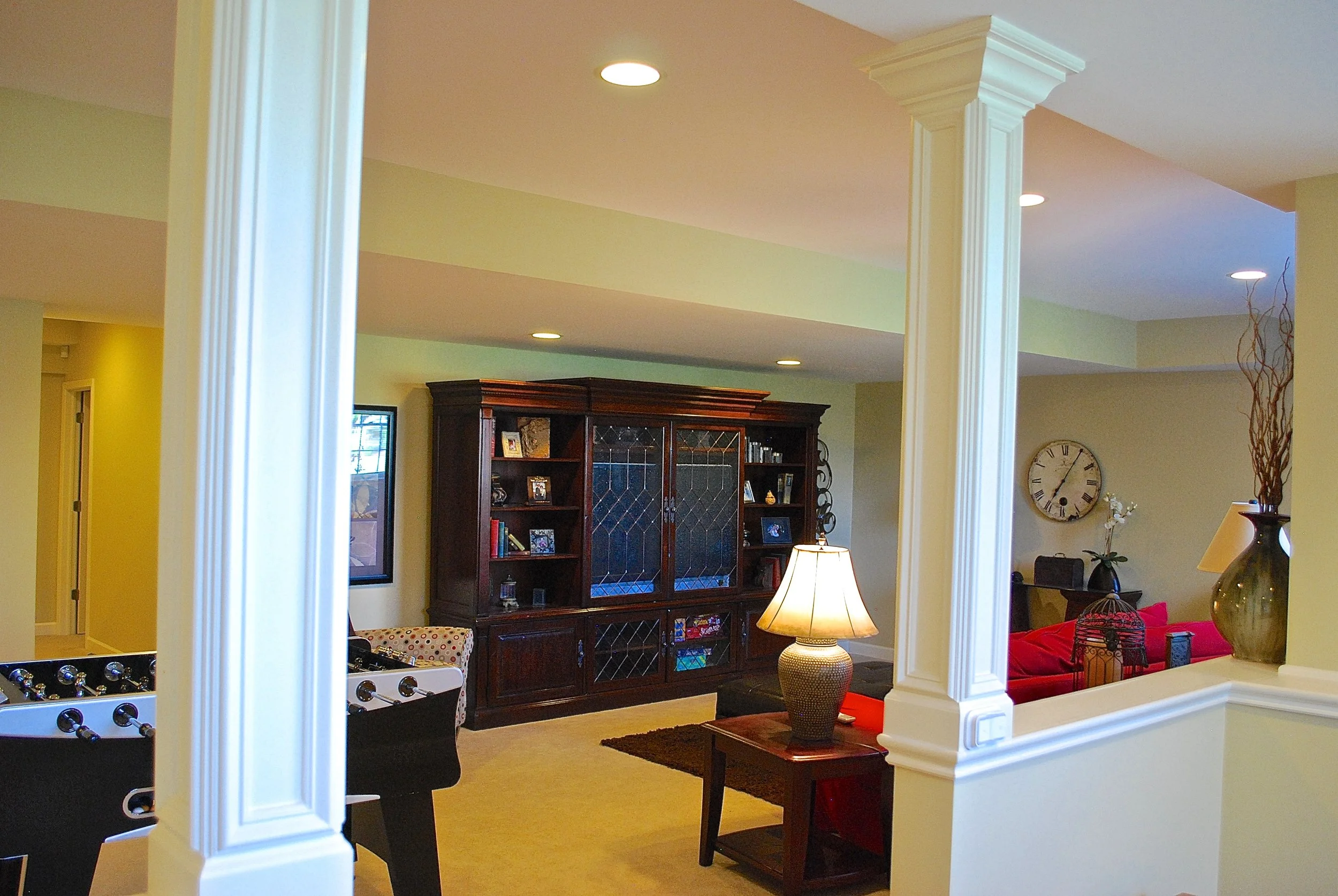Covering Basement Columns with Wood