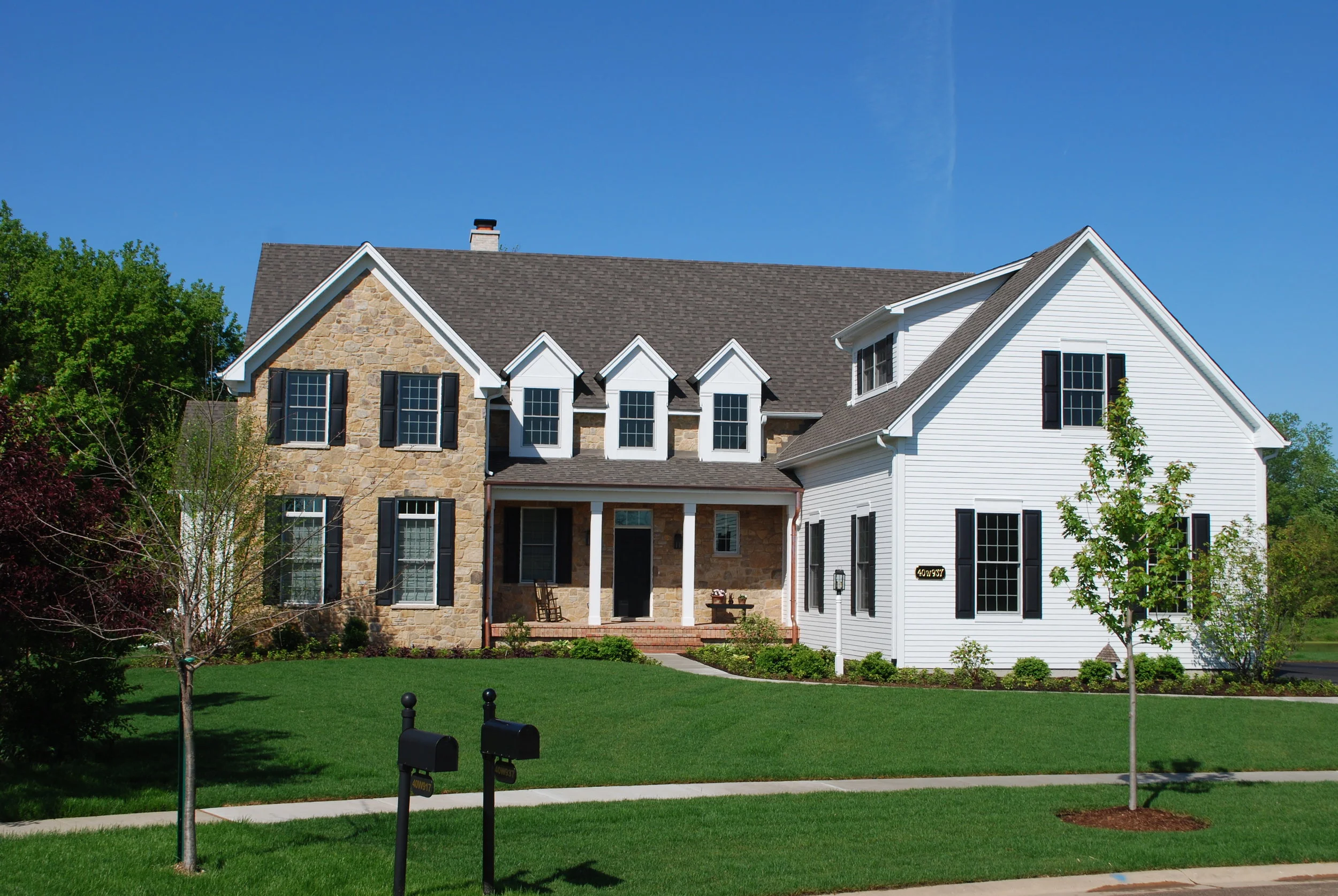 Modern Farmhouse Replication in Campton Hills IL by Southampton Builders