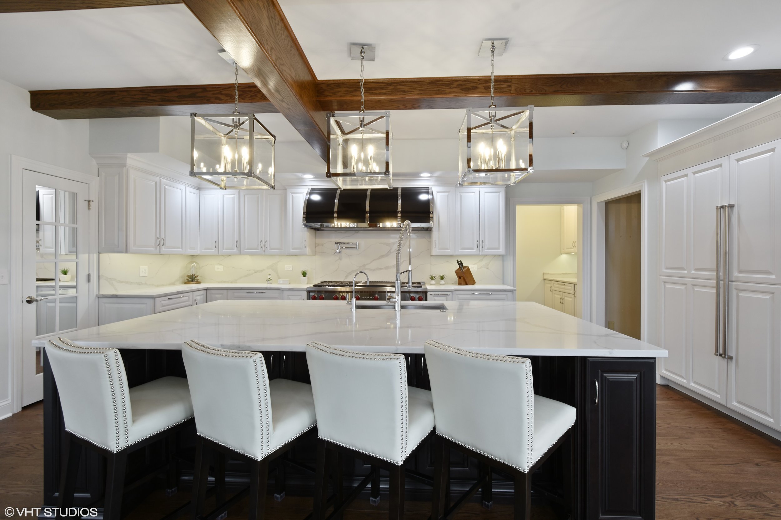 Oversized Island in this South Barrington Kitchen Update