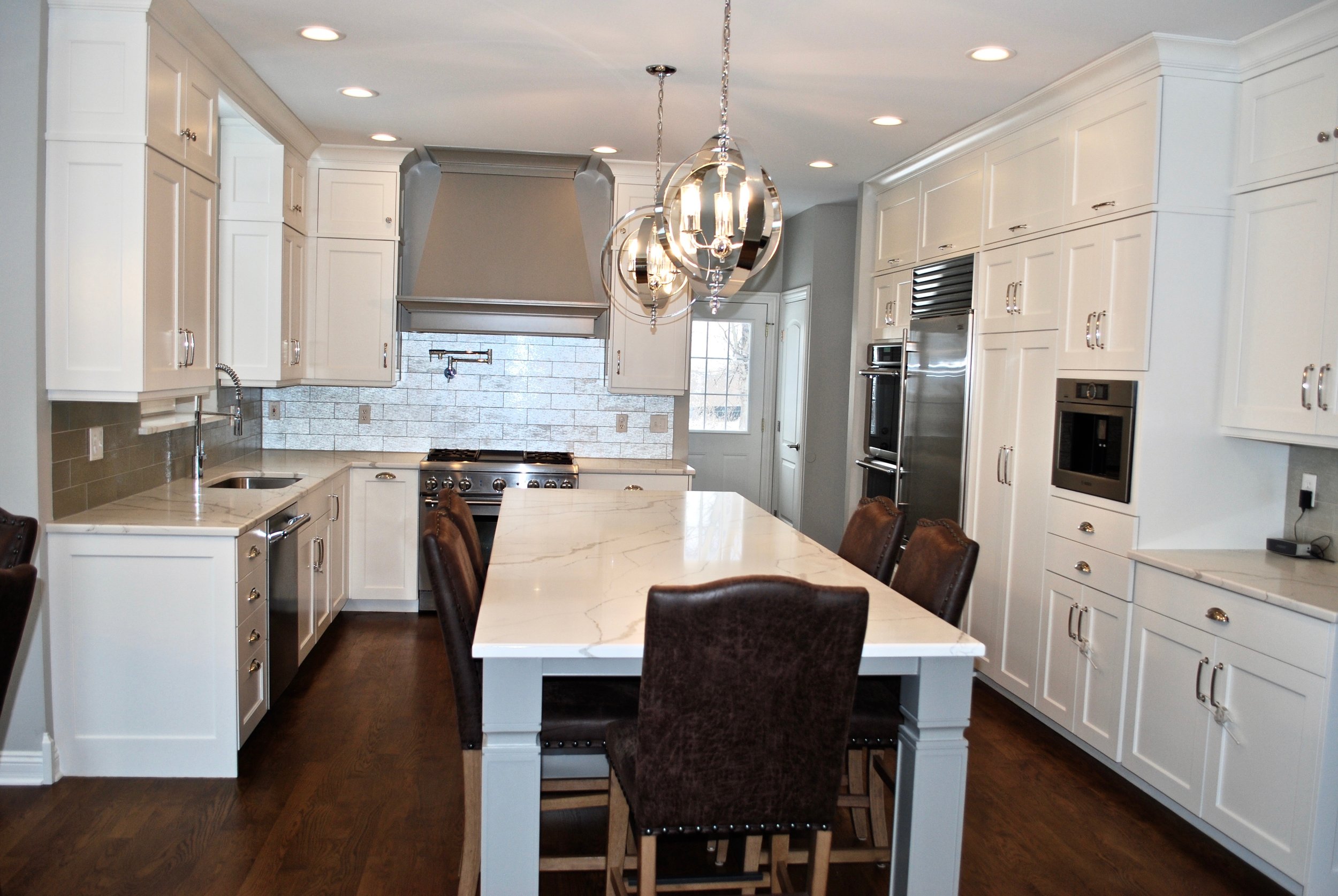 Seating in Oversized Island- Updated Kitchen St. Charles IL.