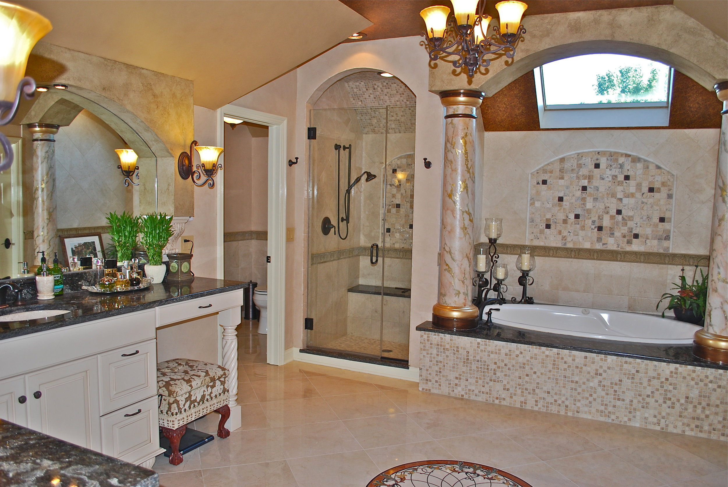 CUSTOM OVER THE TOP BATHROOM IN ST. CHARLES IL
