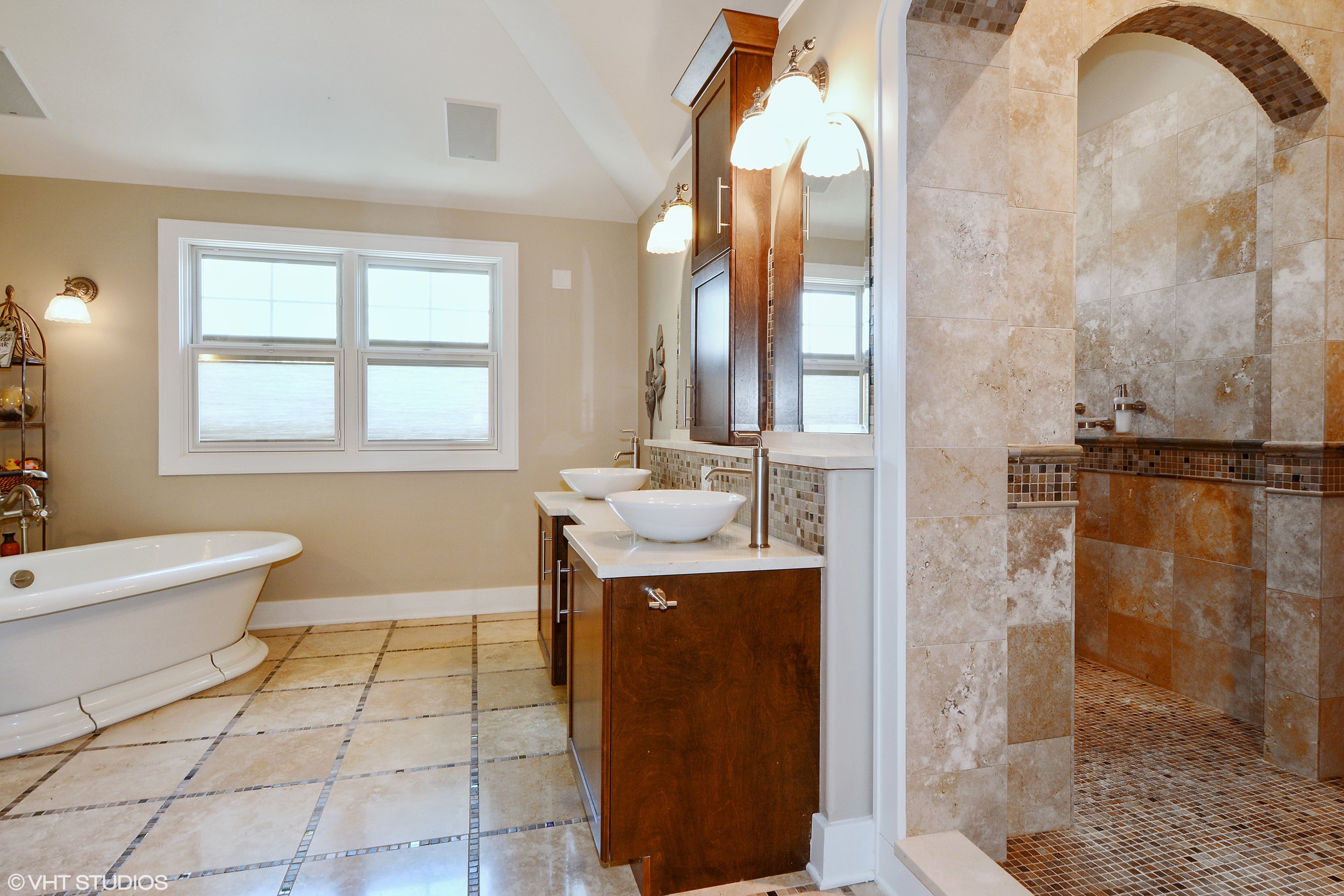 WALK IN SHOWER &amp; FREE STANDING TUB IN GENEVA IL REMODEL