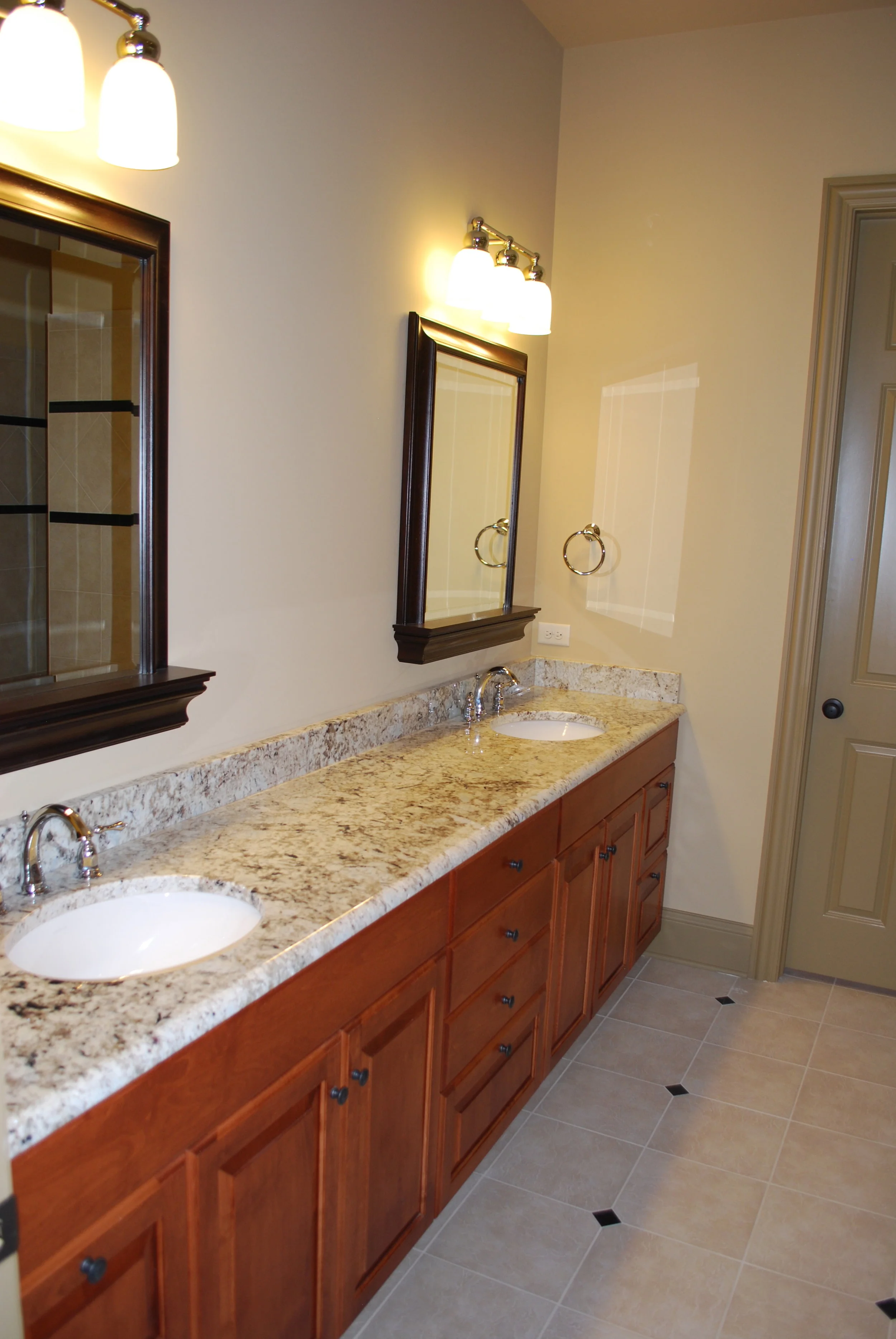 DOUBLE BOWL VANITY IN GENEVA REMODEL