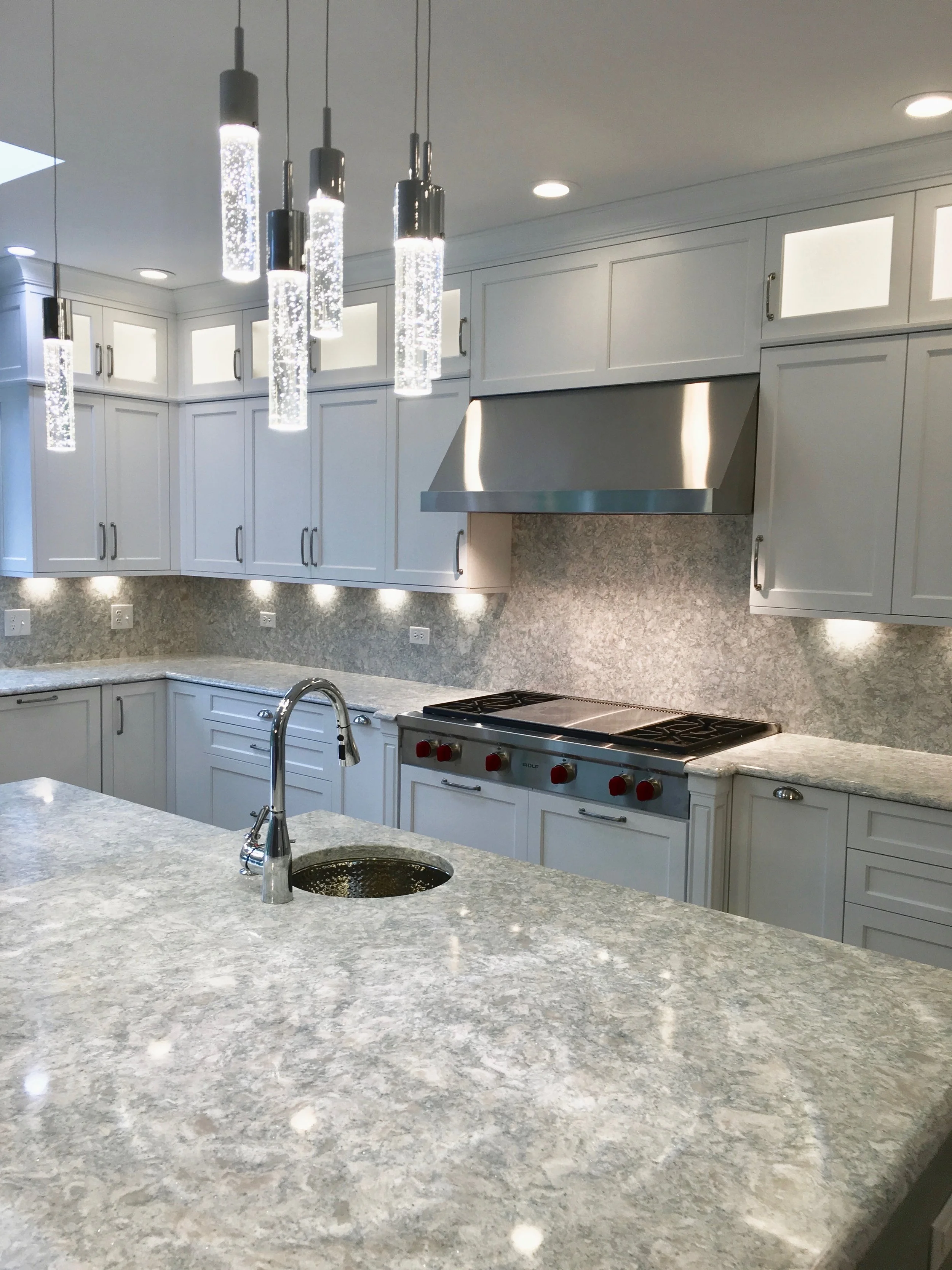 BUBBLE GLASS ISLAND PENDANTS DOWNERS GROVE IL