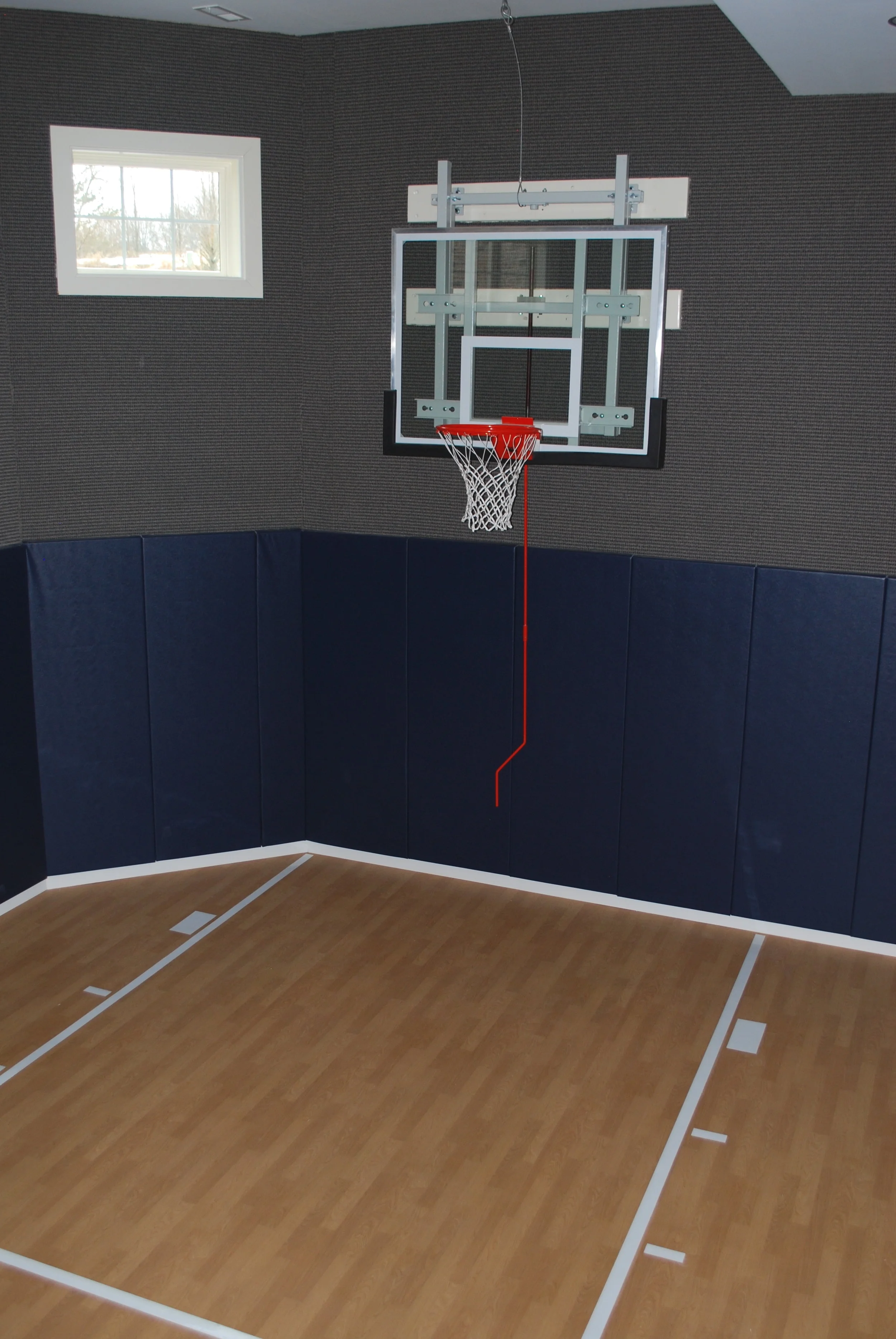 Indoor Basement Ball Court in Northern Illinois 