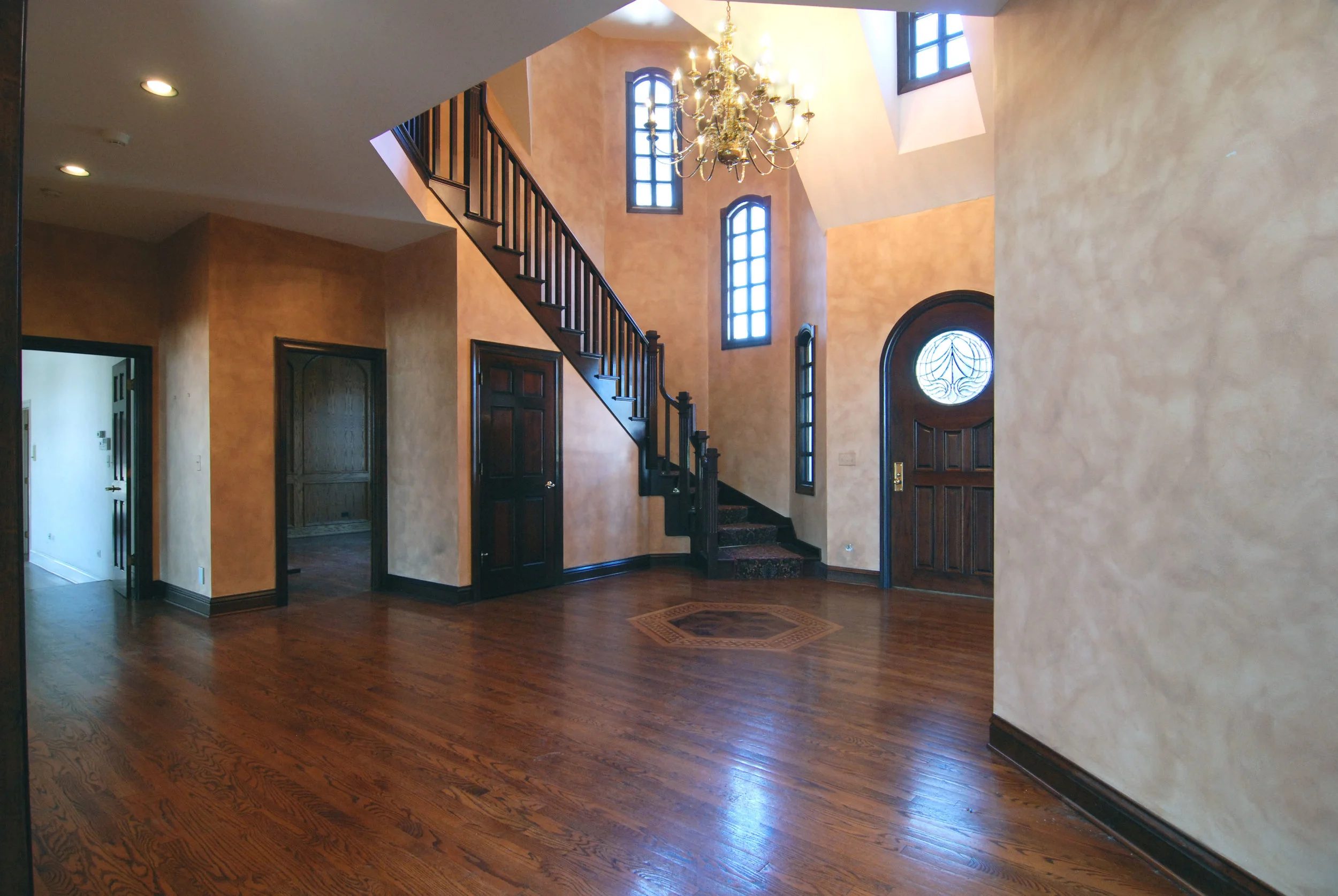 Outdated Naperville Foyer in Larger Custom Home Built in the Early 1990’s. Ready for Updating &amp; Remodel