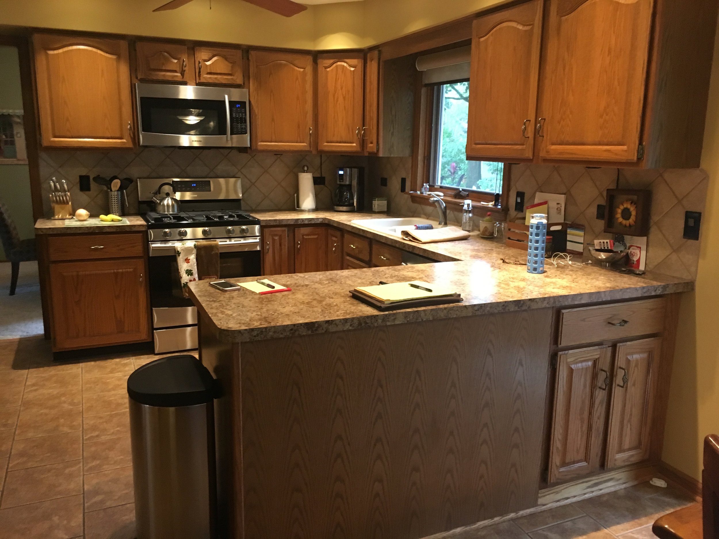 BEFORE PHOTO OF NAPERVILLE IL KITCHEN UPDATE 
