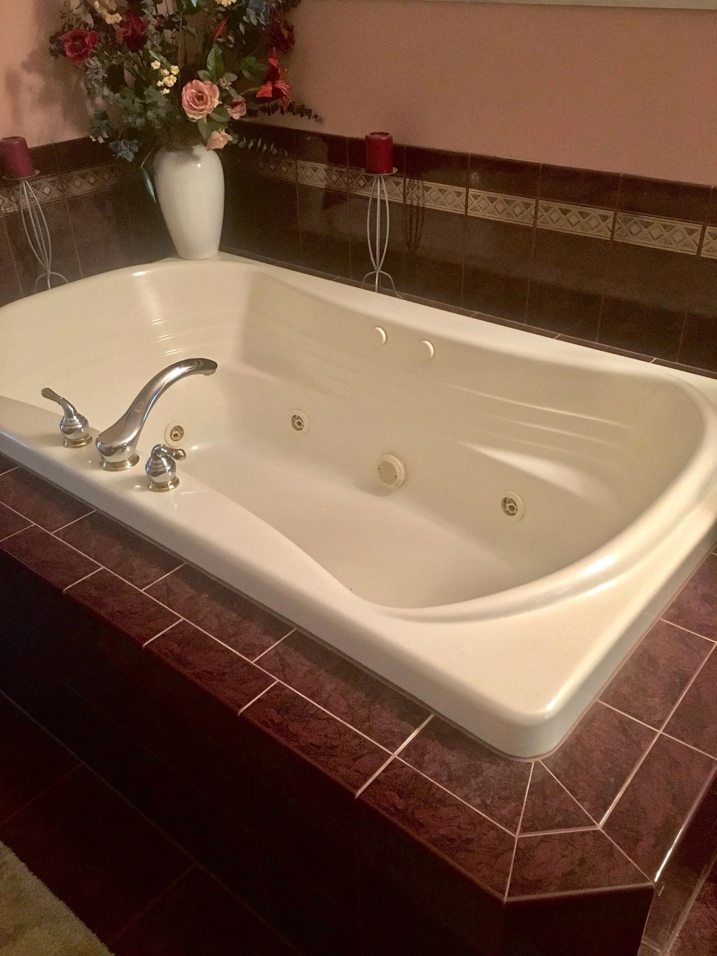 Looking to Remove Your Master Bathroom Oversized Whirlpool Tub &amp; Replace it With a Large Walk in Shower? Take a Look what we did here! St. Charles &amp; Naperville Outdated Bathrooms
