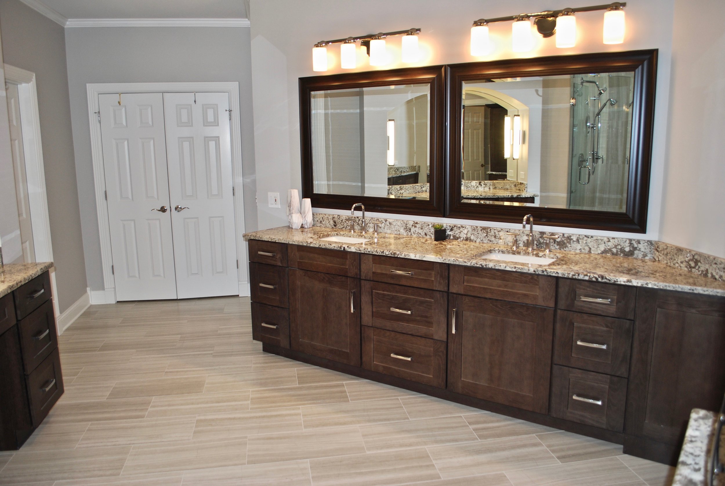 BATHROOM REMODEL IN THIS LARGE NAPERVILLE IL. CUSTOM HOME.  NEW MASTER BATHROOM WITH LARGER SHOWER