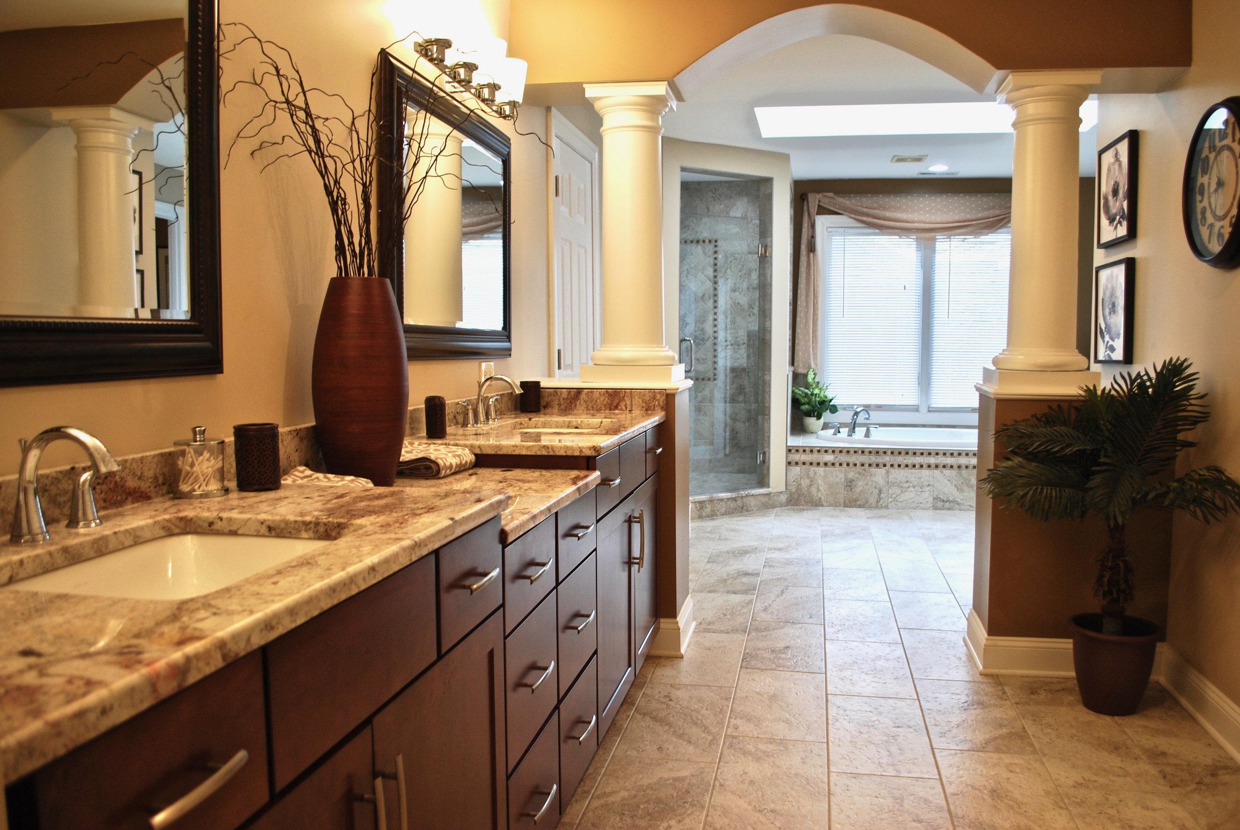 Dream Bathroom Remodel in Geneva IL.  Eagle Brook Subdivision - Shower Enhancement 